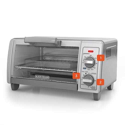 Crisp N Bake Air Fry 4 Slice Toaster Oven TO1785SG BLACK